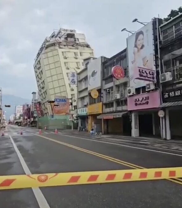 Taiwan struck by dozens of earthquakes , with the strongest reaching a magnitude of 6.3.